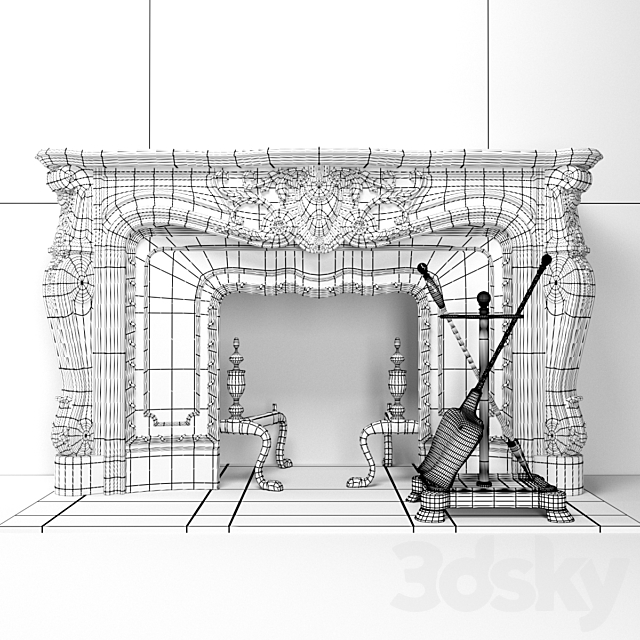 Portal fireplac 3DSMax File - thumbnail 3