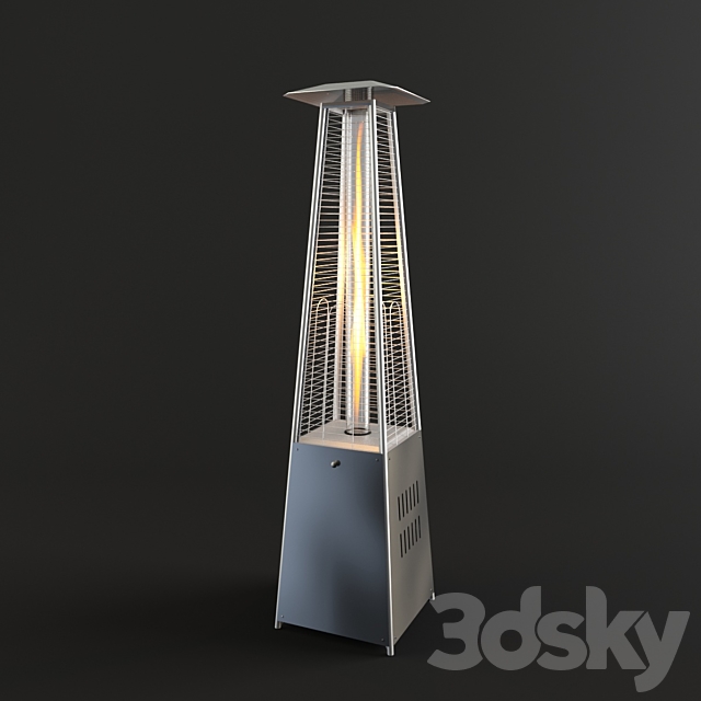 Pyramid Flame Heater 3ds Max - thumbnail 1