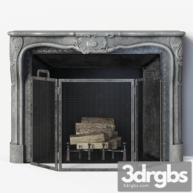 Regency style stone fireplace - thumbnail 1