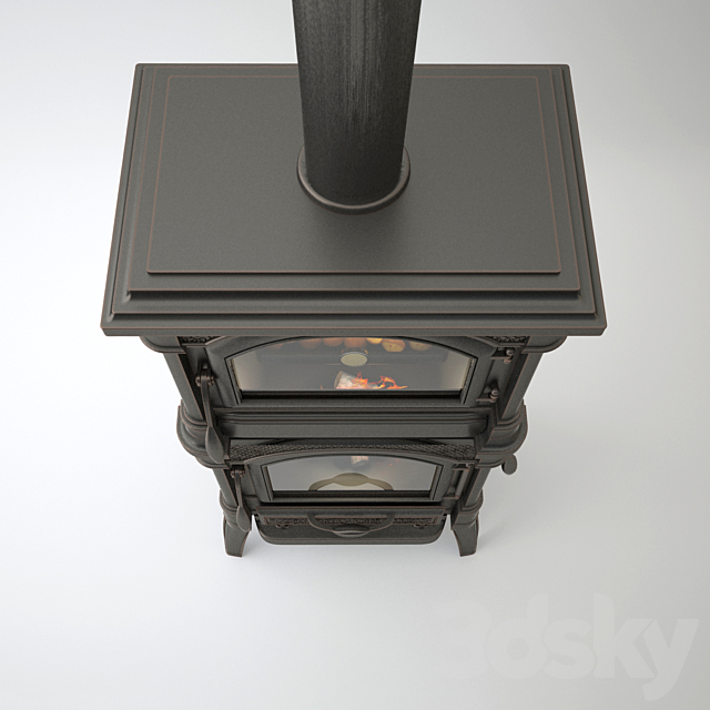 Retro Fireplace _ Old Fireplace 3DSMax File - thumbnail 3