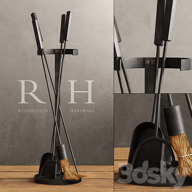 RH _ INDUSTRIAL HEARTH TOOL SET 3DSMax File - thumbnail 1