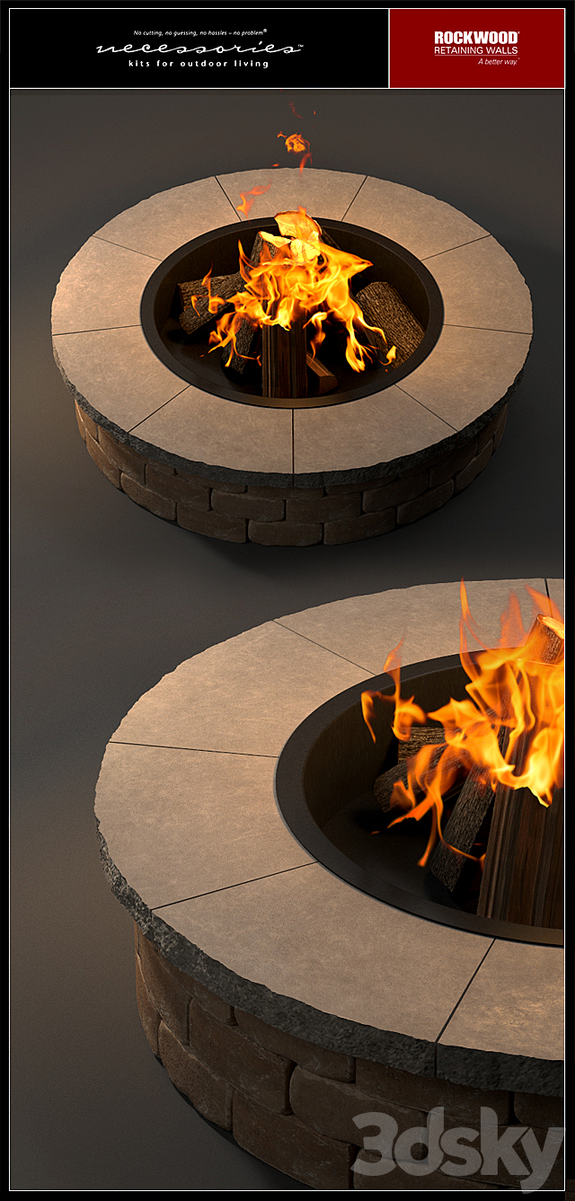 Rockwood Grand Fire Ring 3DSMax File - thumbnail 2