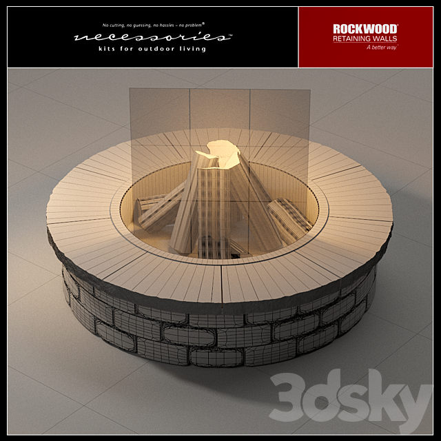 Rockwood Grand Fire Ring 3DSMax File - thumbnail 3