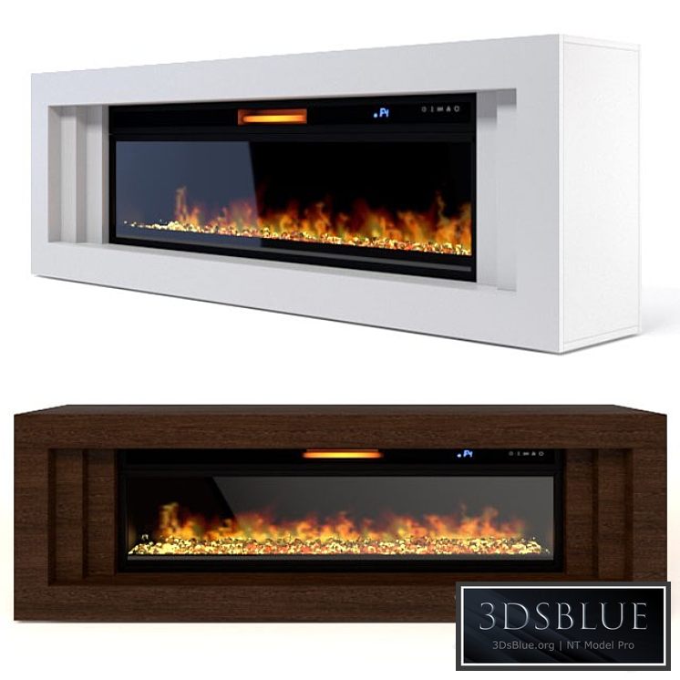 Royal Flame Vision 60 LED Fireplace 3DS Max - thumbnail 3