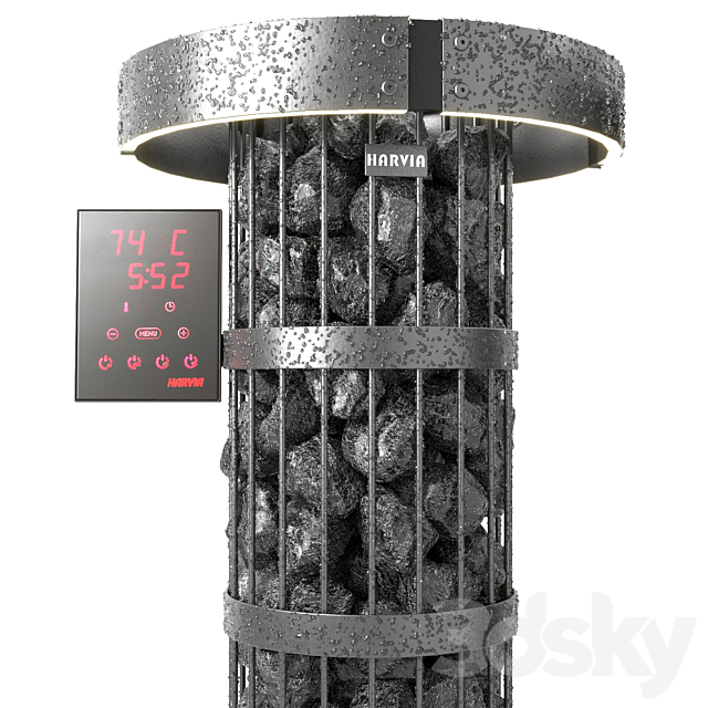 Sauna stove Harvia 3ds Max - thumbnail 2