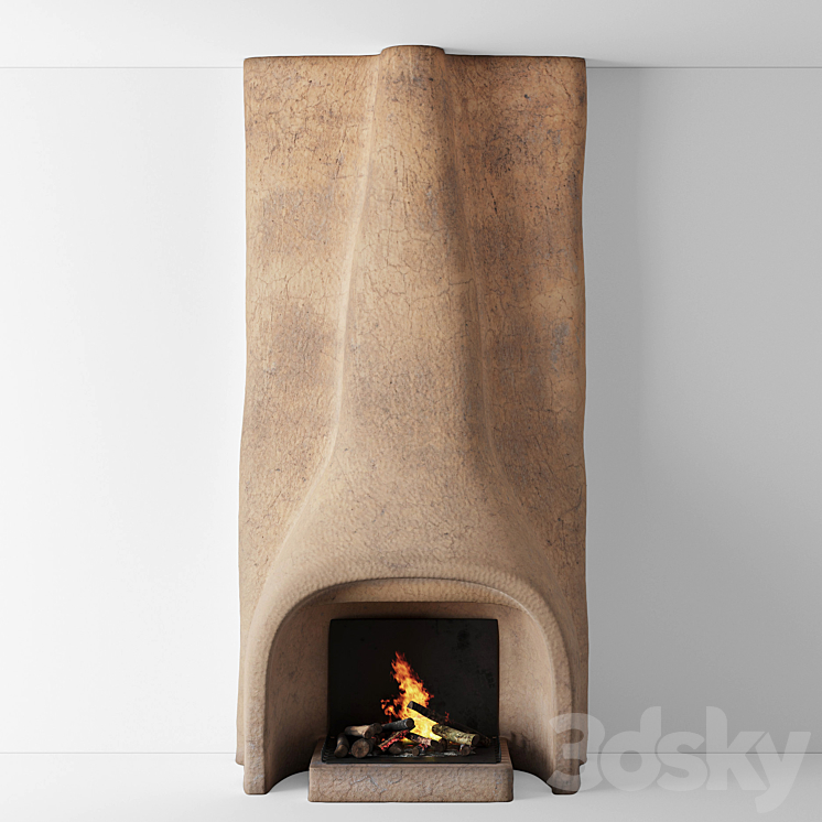 Shkrub fireplace 3DS Max - thumbnail 1