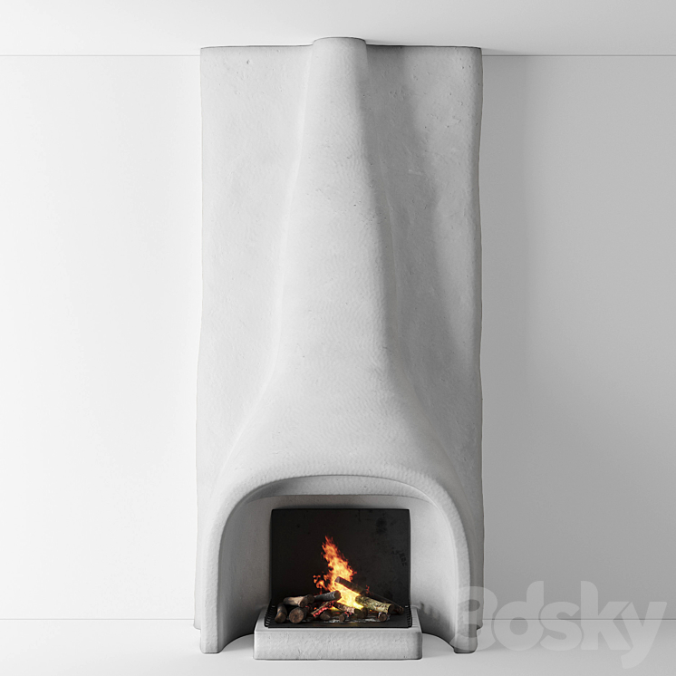 Shkrub fireplace 3DS Max - thumbnail 2