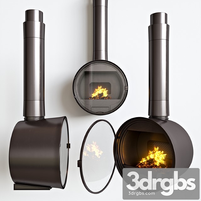 Steel fireplace rocal 3dsmax Download - thumbnail 1