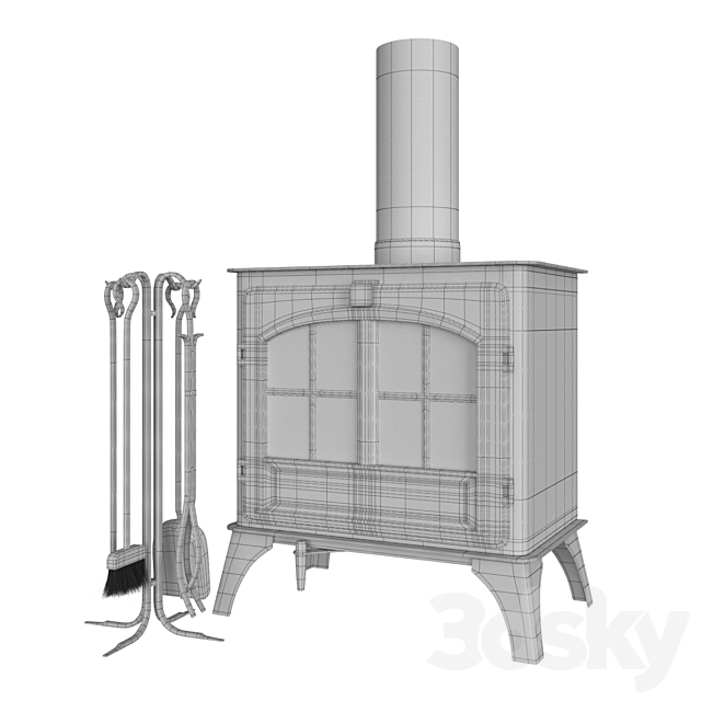 Stovax Riva Plus Large 3ds Max - thumbnail 2