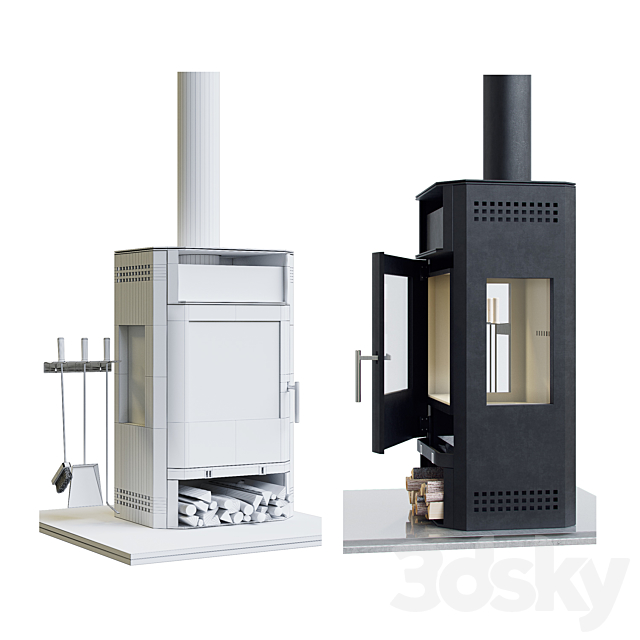 Stove 3D Dnepr META 3DS Max Model - thumbnail 3