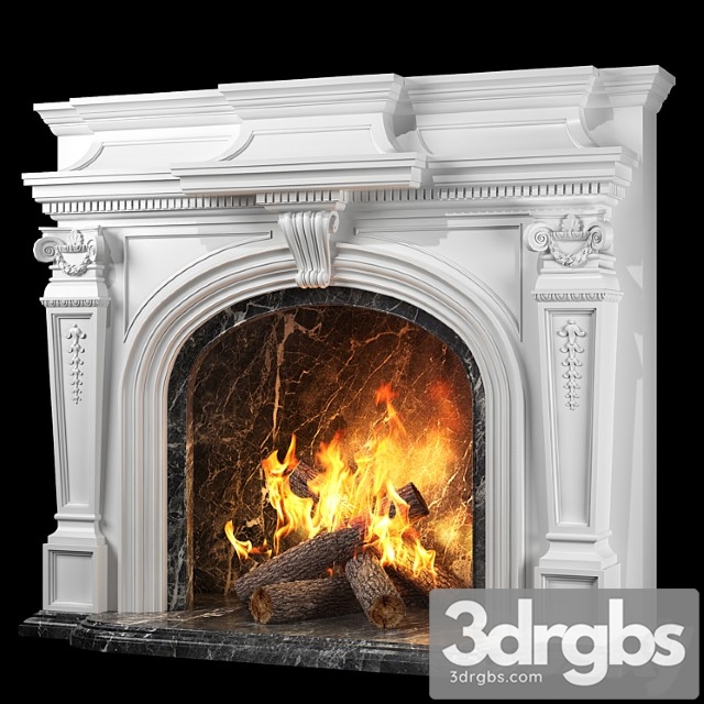 Versailles fireplace - thumbnail 1