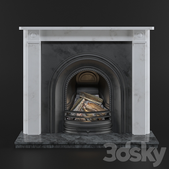 Victorian Fireplace 3ds Max - thumbnail 1