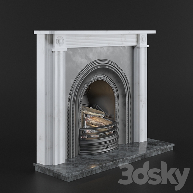 Victorian Fireplace 3ds Max - thumbnail 2