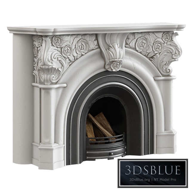 Victorian fireplace 3DS Max - thumbnail 3