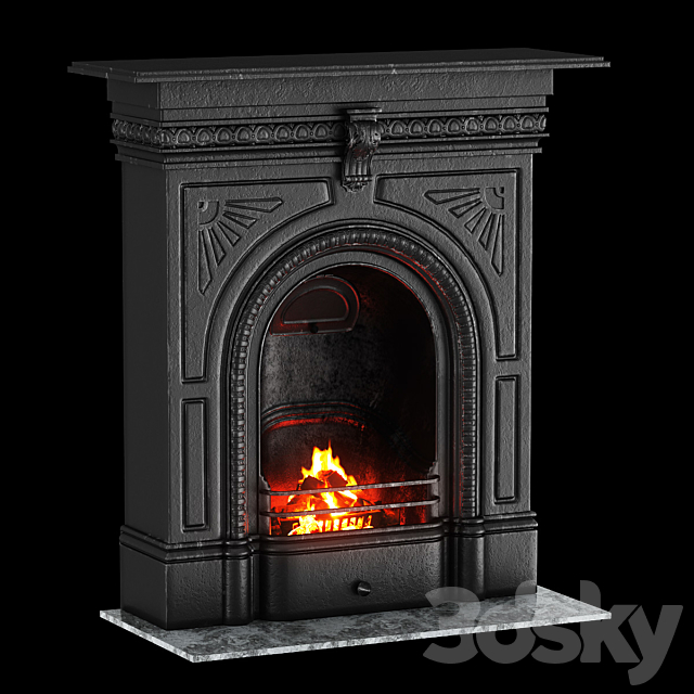 Victorian fireplace 3DSMax File - thumbnail 1