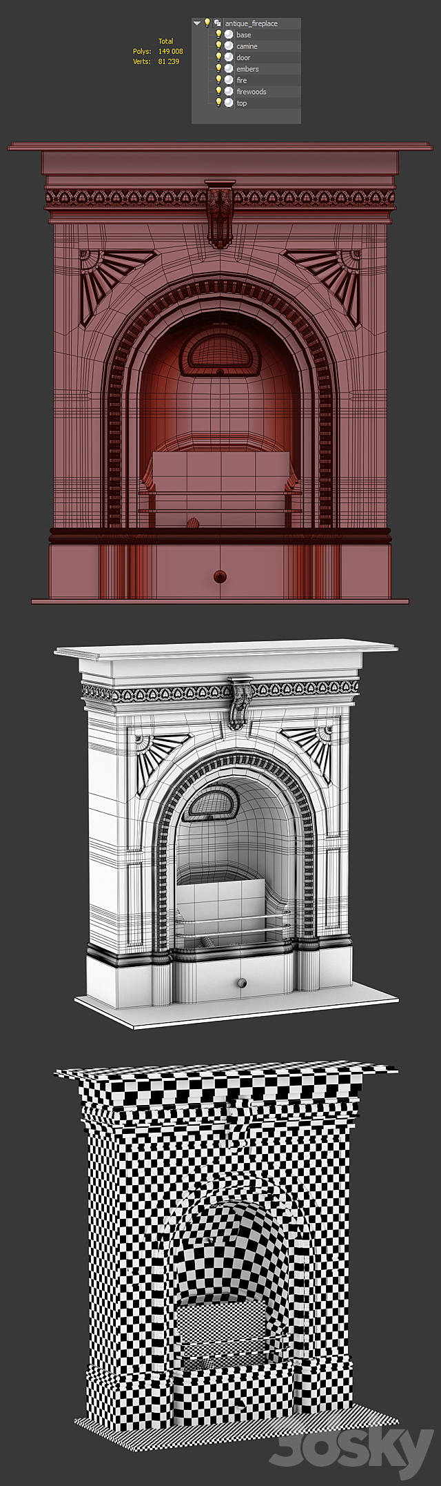 Victorian fireplace 3DSMax File - thumbnail 3