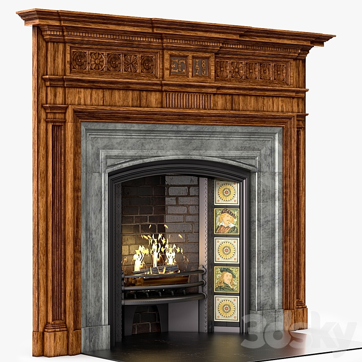 Westland Chimneypieces Victorian Stock No: 13248 3DS Max Model - thumbnail 2