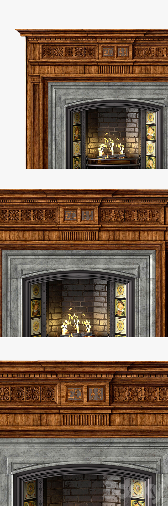 Westland Chimneypieces Victorian Stock No: 13248 3DSMax File - thumbnail 3