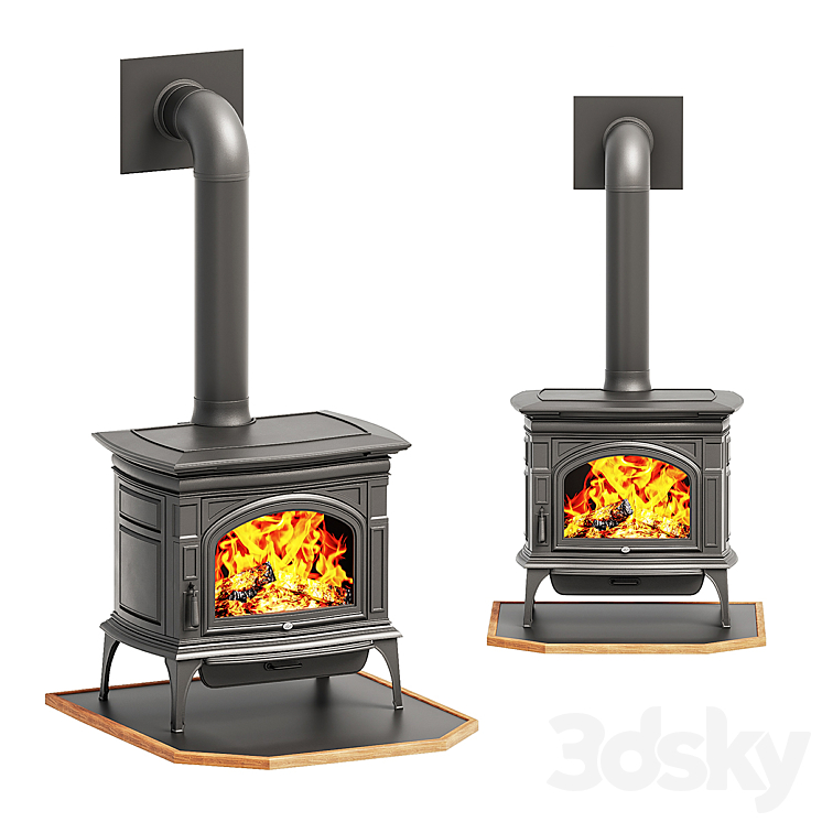 Wood burning stove 3DS Max - thumbnail 1