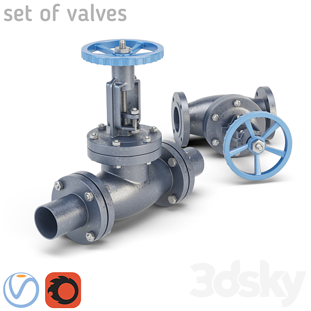 A set of valves 3DSMax File - thumbnail 3