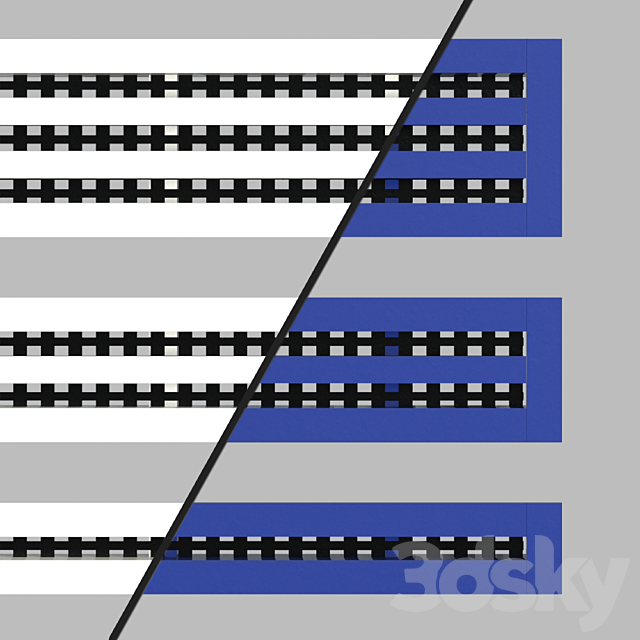 A set of ventilation slots. 3DS Max Model - thumbnail 3