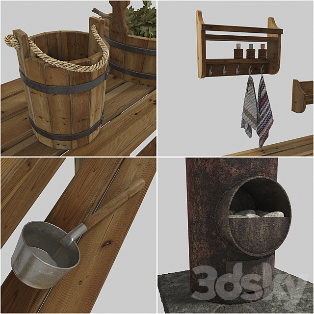 Accesories and bath accessories 3ds Max - thumbnail 2