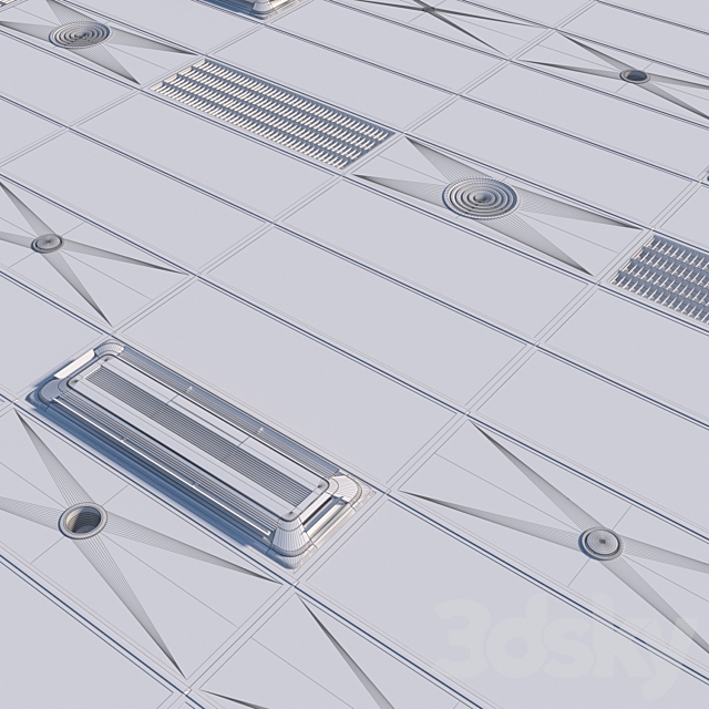 Armstrong ceiling system with a set of elements 2 3DSMax File - thumbnail 5