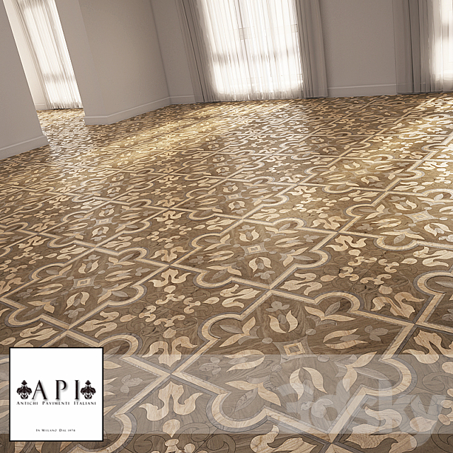 Art parquet 3DS Max Model - thumbnail 2