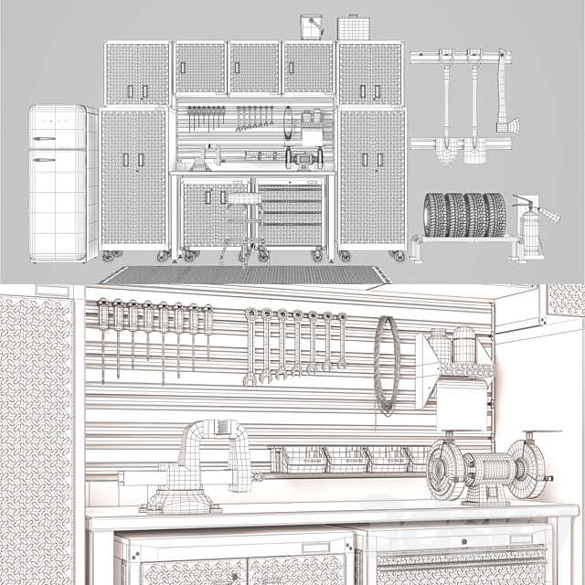 Auto workshop Gladiator Collection 3DSMax File - thumbnail 3