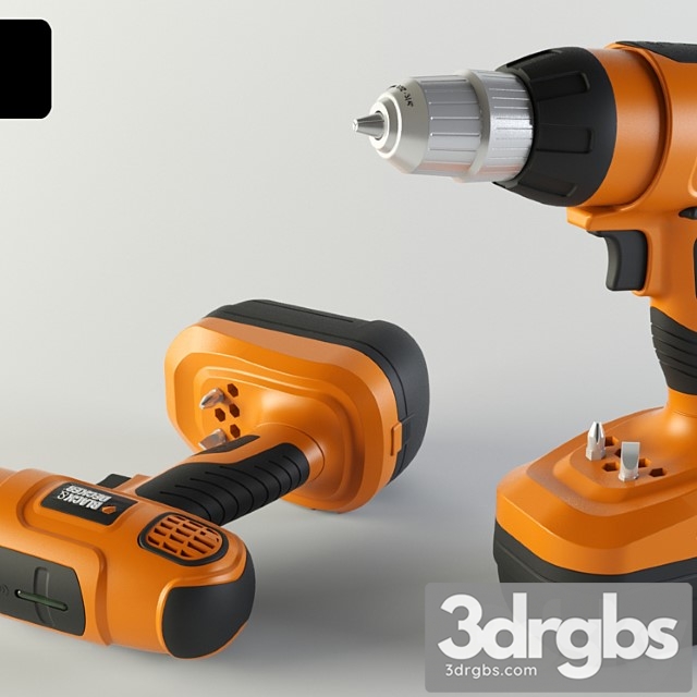 Black Decker Shurupoviert 3dsmax Download - thumbnail 1