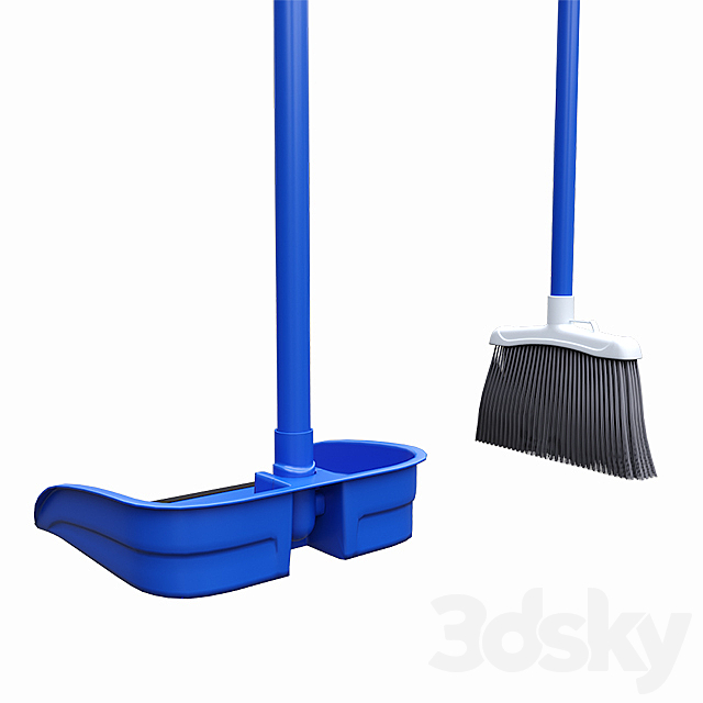 Broom Dustpan Set 3DSMax File - thumbnail 3