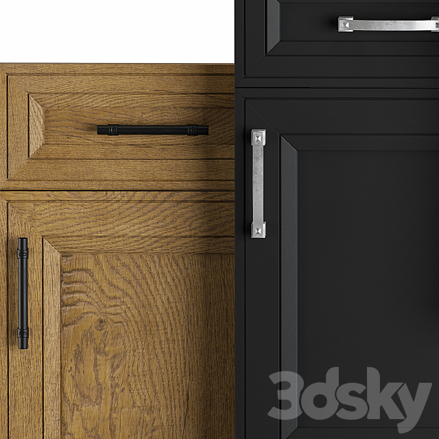 Cabinet Door Set 03 3DS Max Model - thumbnail 2