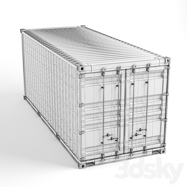 Cargo Container 3ds Max - thumbnail 2