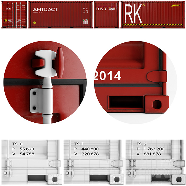 Cargo Container 3ds Max - thumbnail 3