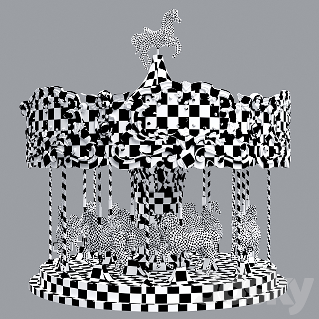 Carousel 3DS Max Model - thumbnail 2