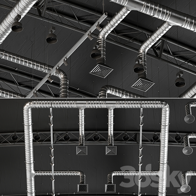 Ceiling Ventilation 2 3DSMax File - thumbnail 2