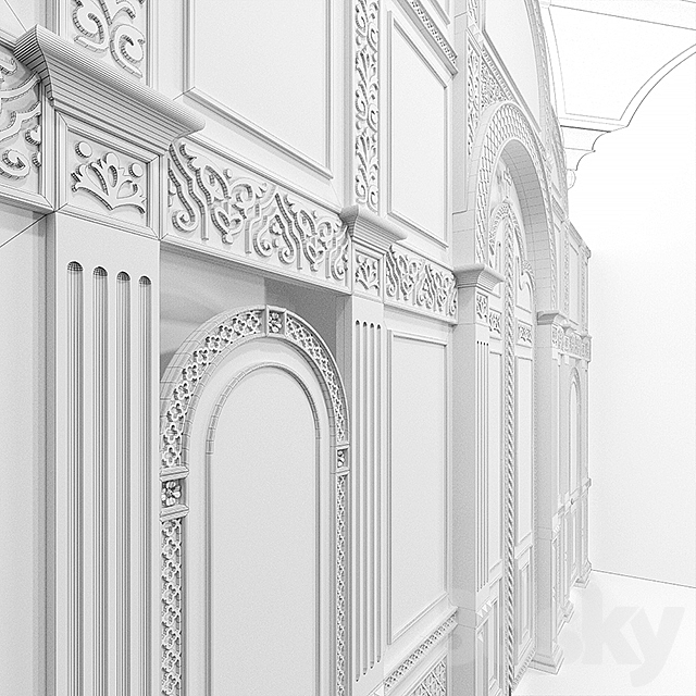 Church furniture 3DS Max Model - thumbnail 3