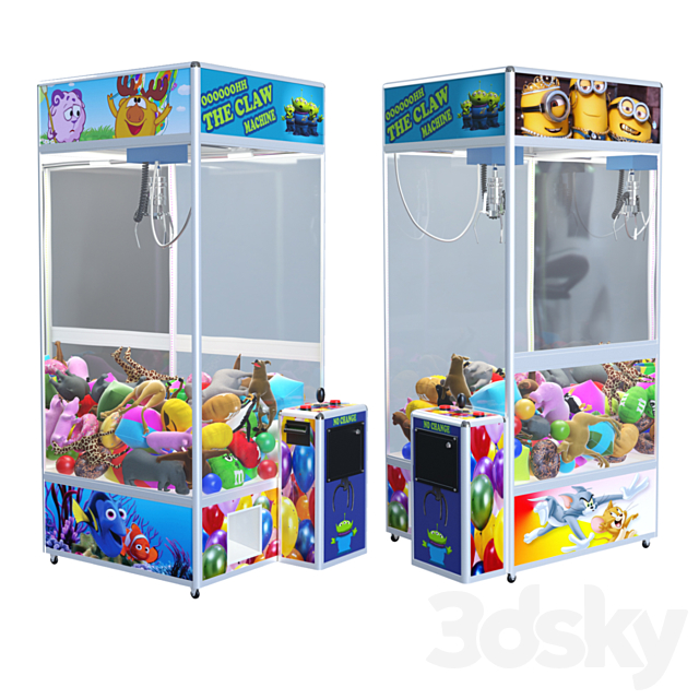 Claw slot machine 3DS Max Model - thumbnail 2