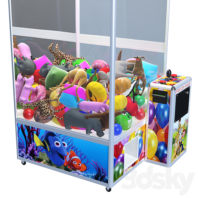 Claw slot machine 3DS Max Model - thumbnail 3