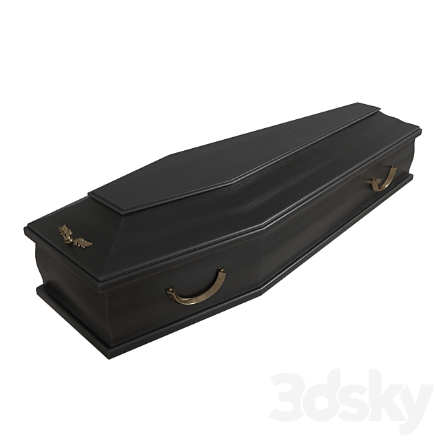 Coffin 3DS Max Model - thumbnail 2