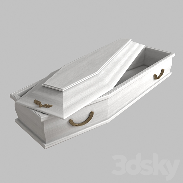 Coffin 3DS Max Model - thumbnail 4