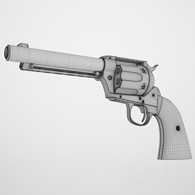 Colt Peacemaker SAA CO2 3DSMax File - thumbnail 2