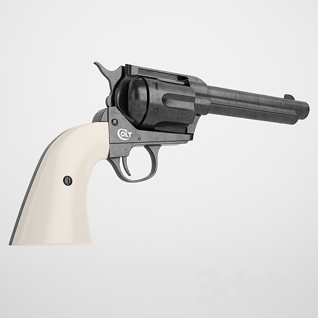 Colt Peacemaker SAA CO2 3DSMax File - thumbnail 3