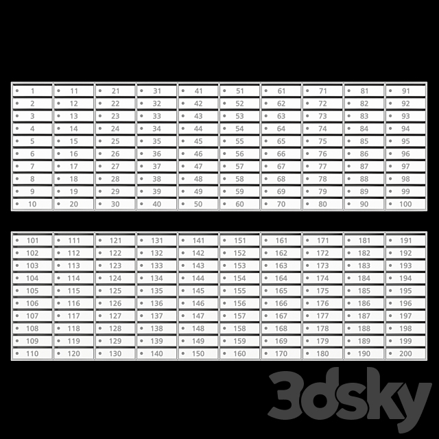 Comfort _ business class mailboxes 3DS Max Model - thumbnail 6