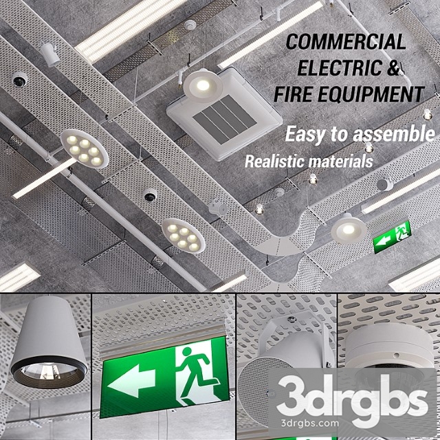 Commercial electric and fire fighting (vray ggx corona pbr) 3dsmax Download - thumbnail 1