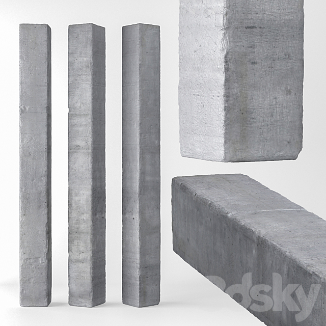 Concrete Column 3DSMax File - thumbnail 1