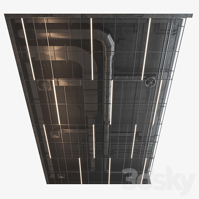 Decorative Ceiling set 01 3DSMax File - thumbnail 2