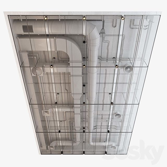 Decorative Ceiling set 01 3DSMax File - thumbnail 3