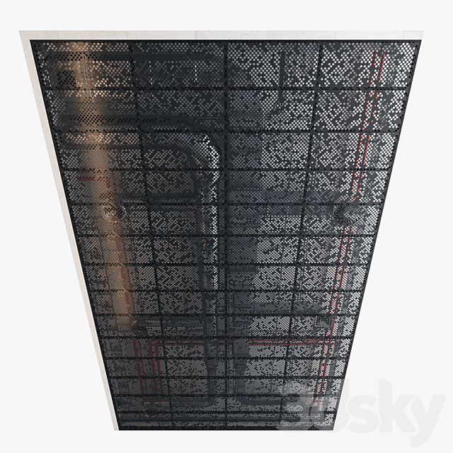 Decorative Ceiling set 03 3DS Max Model - thumbnail 2