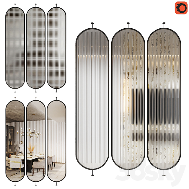 Decorative partition 3DSMax File - thumbnail 1